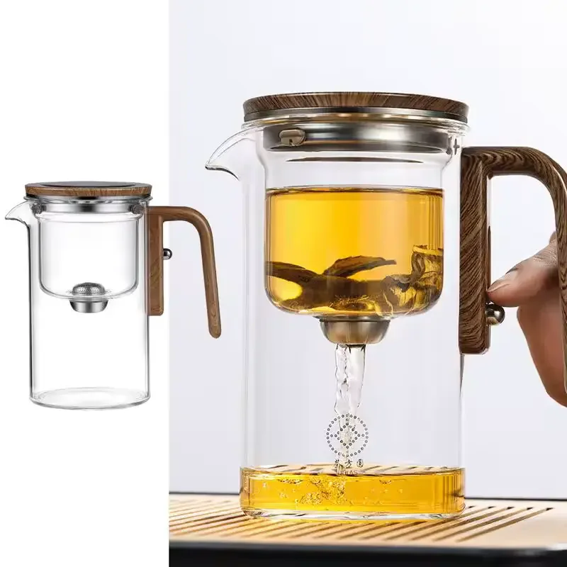 El infusor filtra al presionar